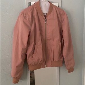 Adorable Pink Madewell Bomber Jacket